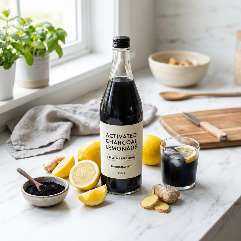 Charcoal Lemonade juice
