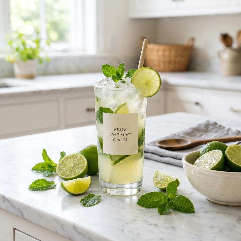 Fresh Lime Mint Cooler juice